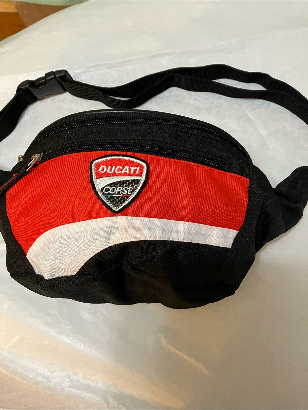 Ducati Red and Black Men’s Belt Bag